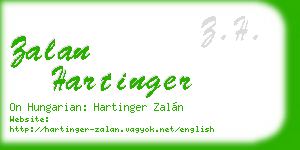 zalan hartinger business card